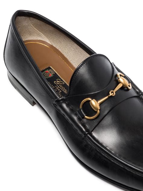 cut out leather loafers gucci|gucci leather loafers men.